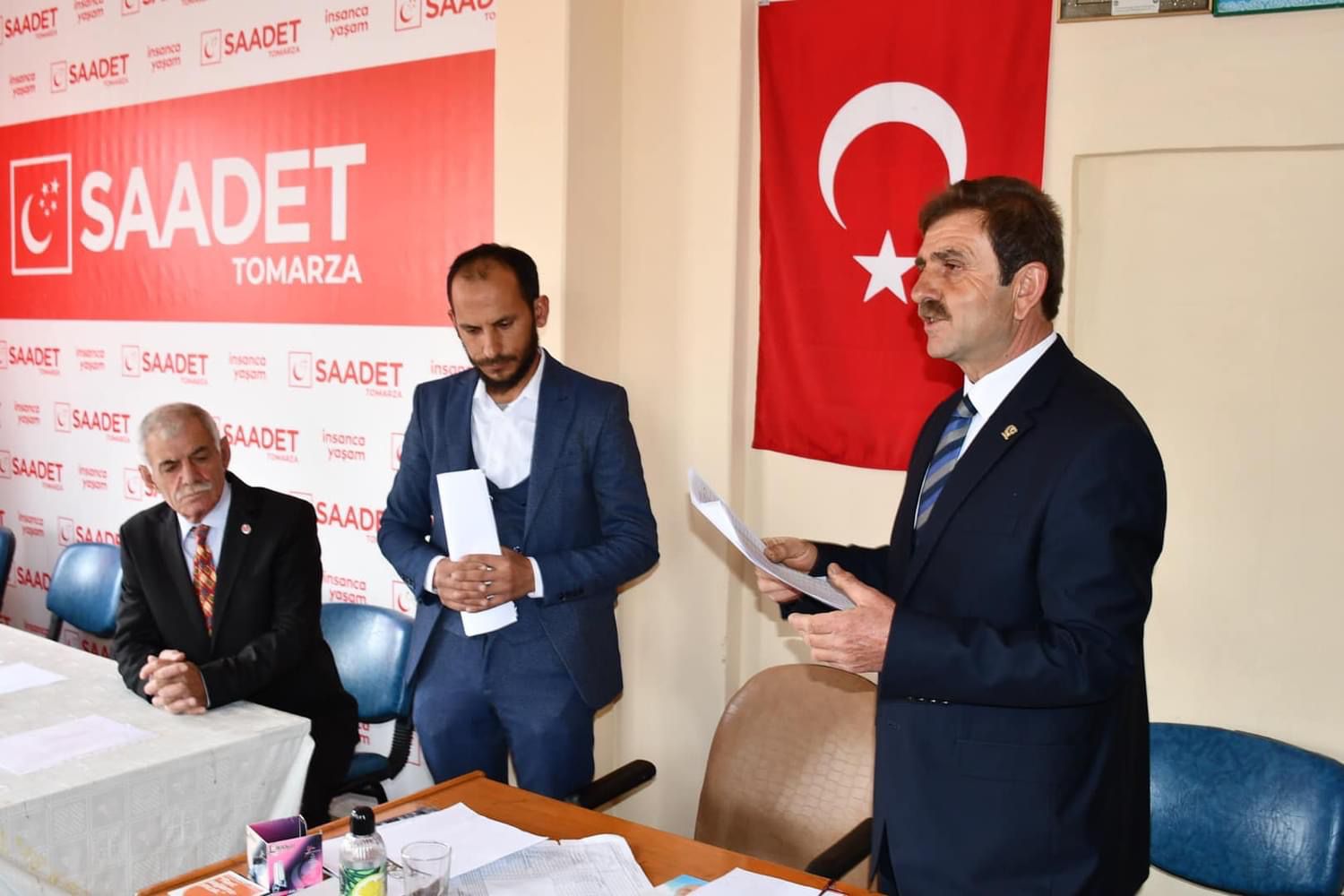 SP Tomarza 9. Olağan Kongresi’nde mevcut başkan Hüseyin Yerli güven tazeledi